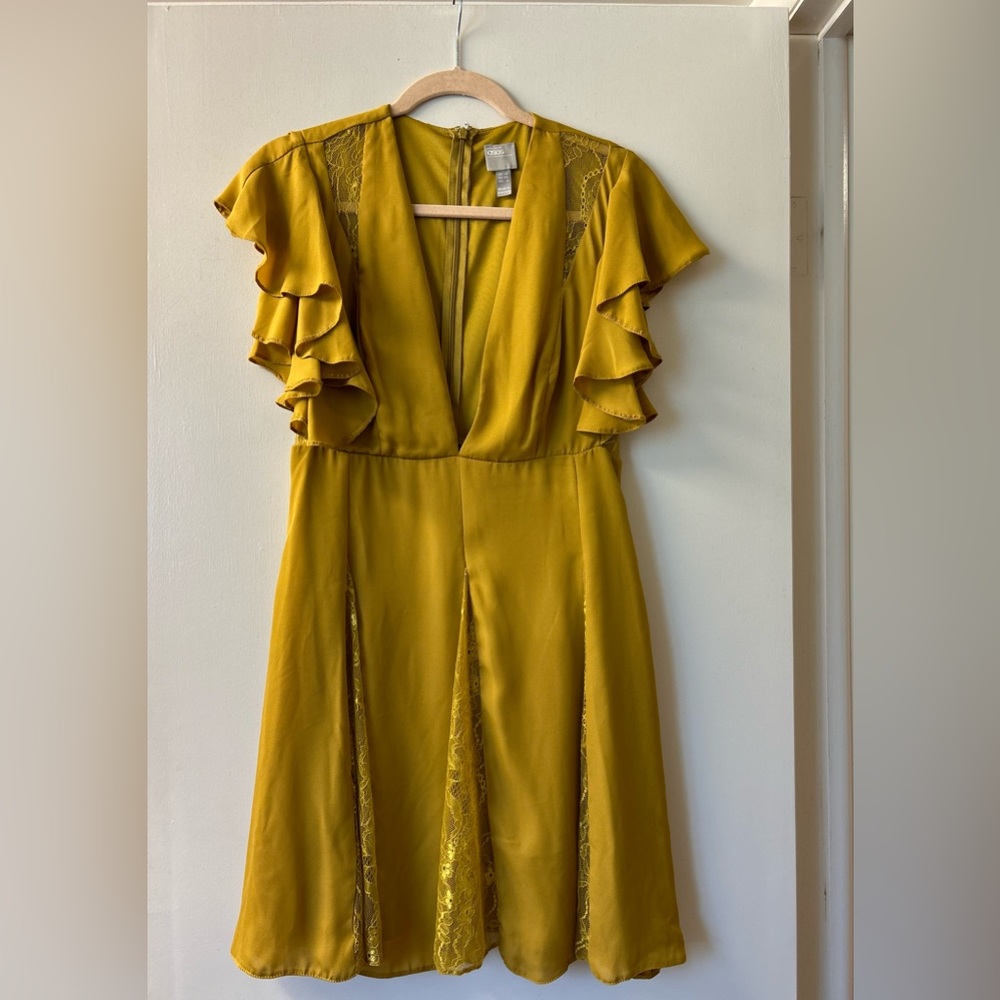 ASOS DESIGN Mini Dress w/ Lace Godet Panels